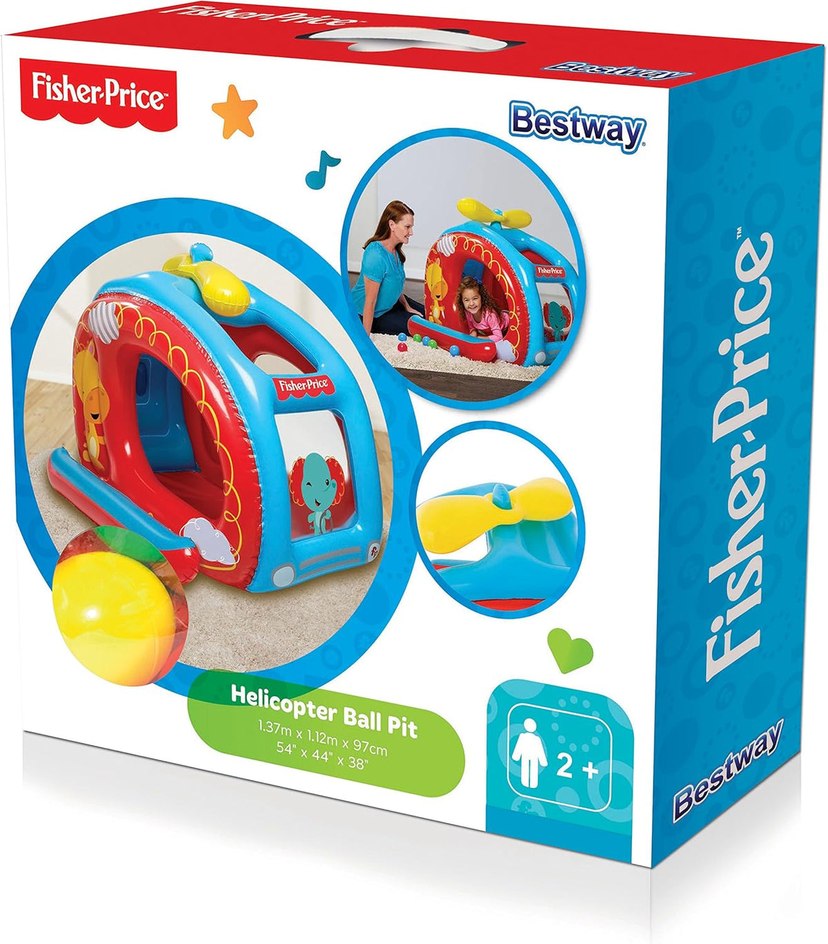 Bestway Fisherprice Ball Pit Helicopter 137 x 112 x 97cm 93502 — image 9