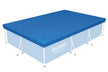 Bestway Flowclear Pro Rectangular Above Ground Swimming Pool Cover Blue 58106