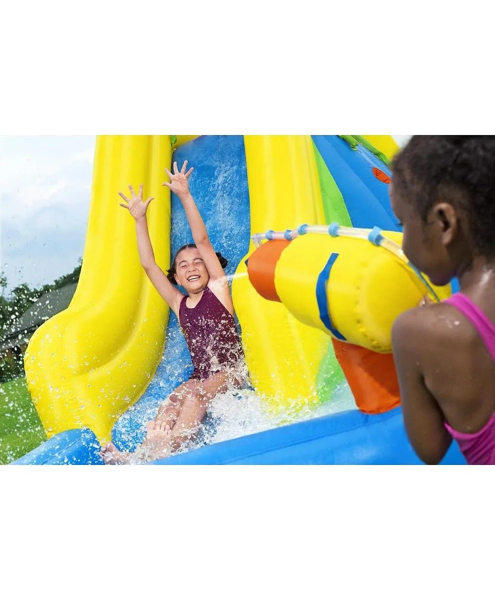 Bestway H2OGO! Mount Splashblast Mega Water Park 4.35m x 2.86m x 2.67m 53478 - Colorland Toys
