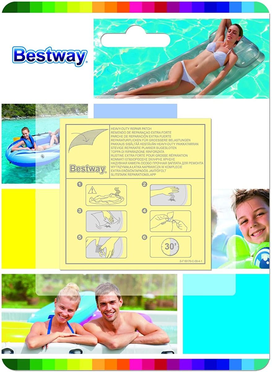 Bestway Heavy Duty Adhesive Pool Inflatable Repair Patch 62068