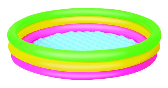 Bestway Inflatable 3-Ring Summer Set Pool 60x12 inch 51103 - Colorland Toys