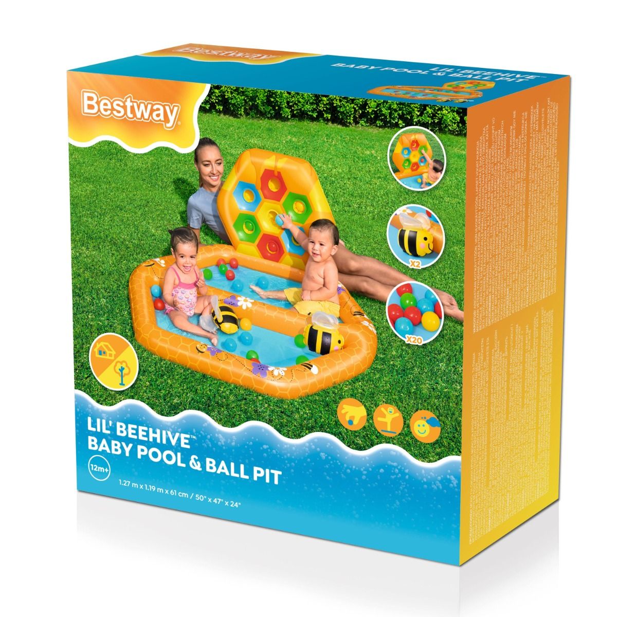 Bestway® Inflatable Baby Pool & Ball Pit Combo 52639 - Colorland Toys