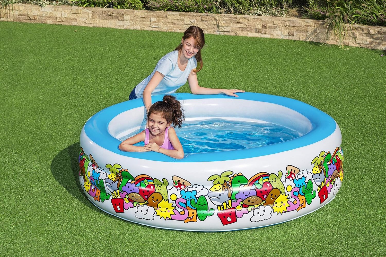 Bestway Inflatable Play Pool 3 - Ring 1.96mx53cm 51122 - Colorland Toys