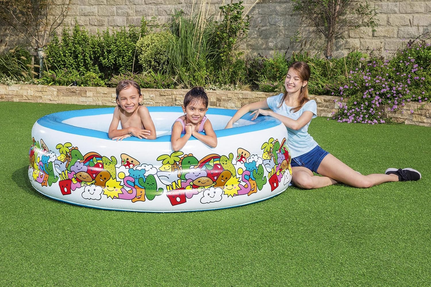 Bestway Inflatable Play Pool 3 - Ring 1.96mx53cm 51122 - Colorland Toys