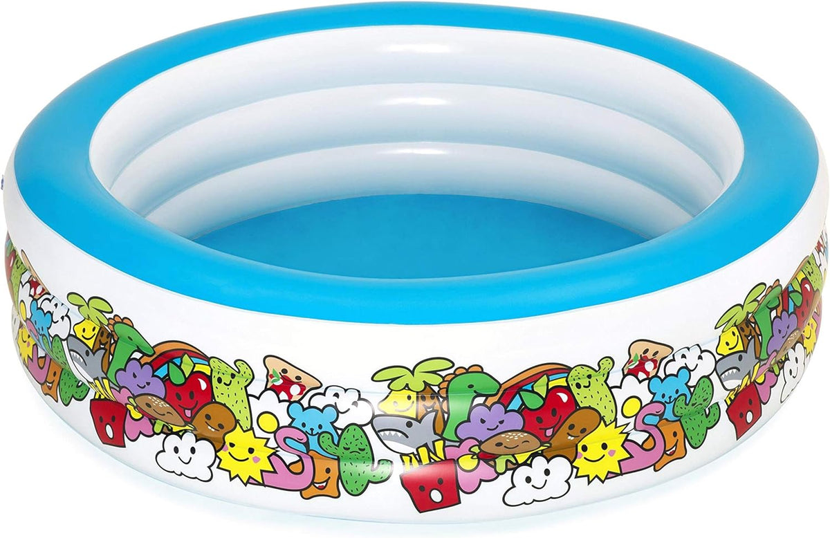 Bestway Inflatable Play Pool 3 - Ring 1.96mx53cm 51122 - Colorland Toys