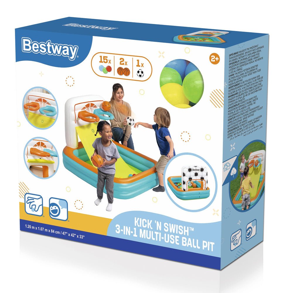 Bestway Inflatable Playground With Balls 120cm x 107cm x 84cm 52728 - Colorland Toys