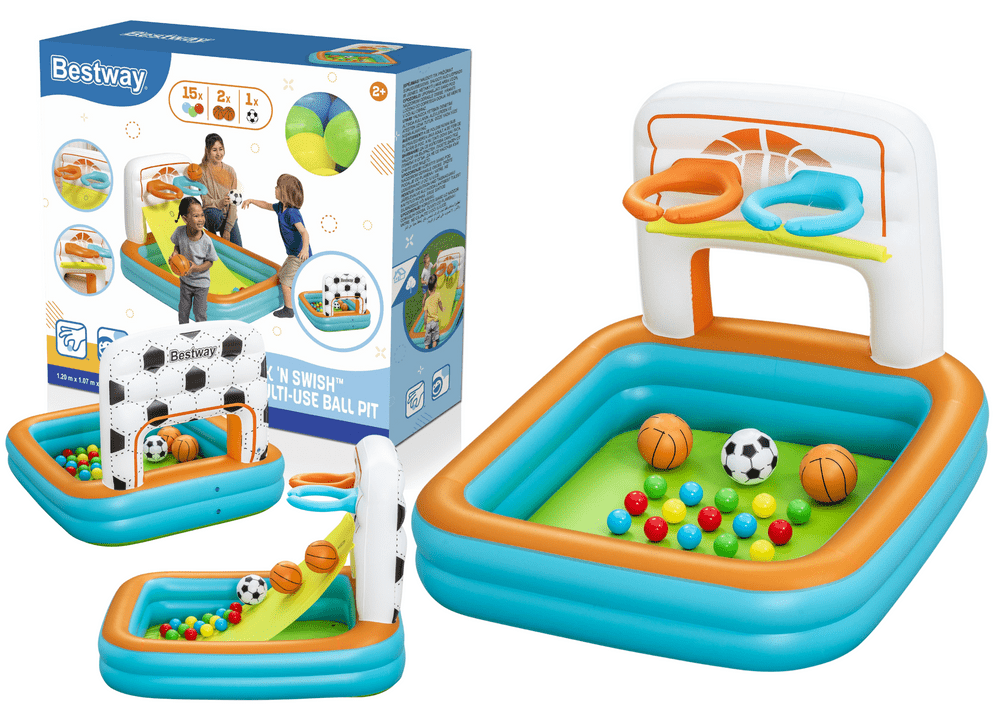 Bestway Inflatable Playground With Balls 120cm x 107cm x 84cm 52728 — image 1