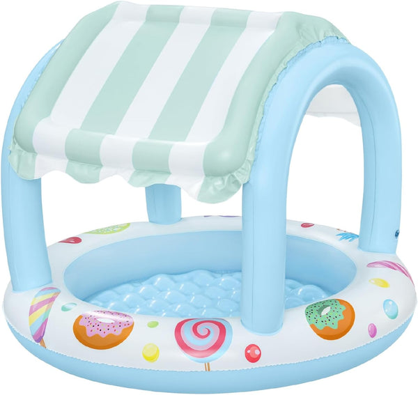 Bestway Inflatable Sweet Shop Paddling Pool with Canopy, 2+ Years