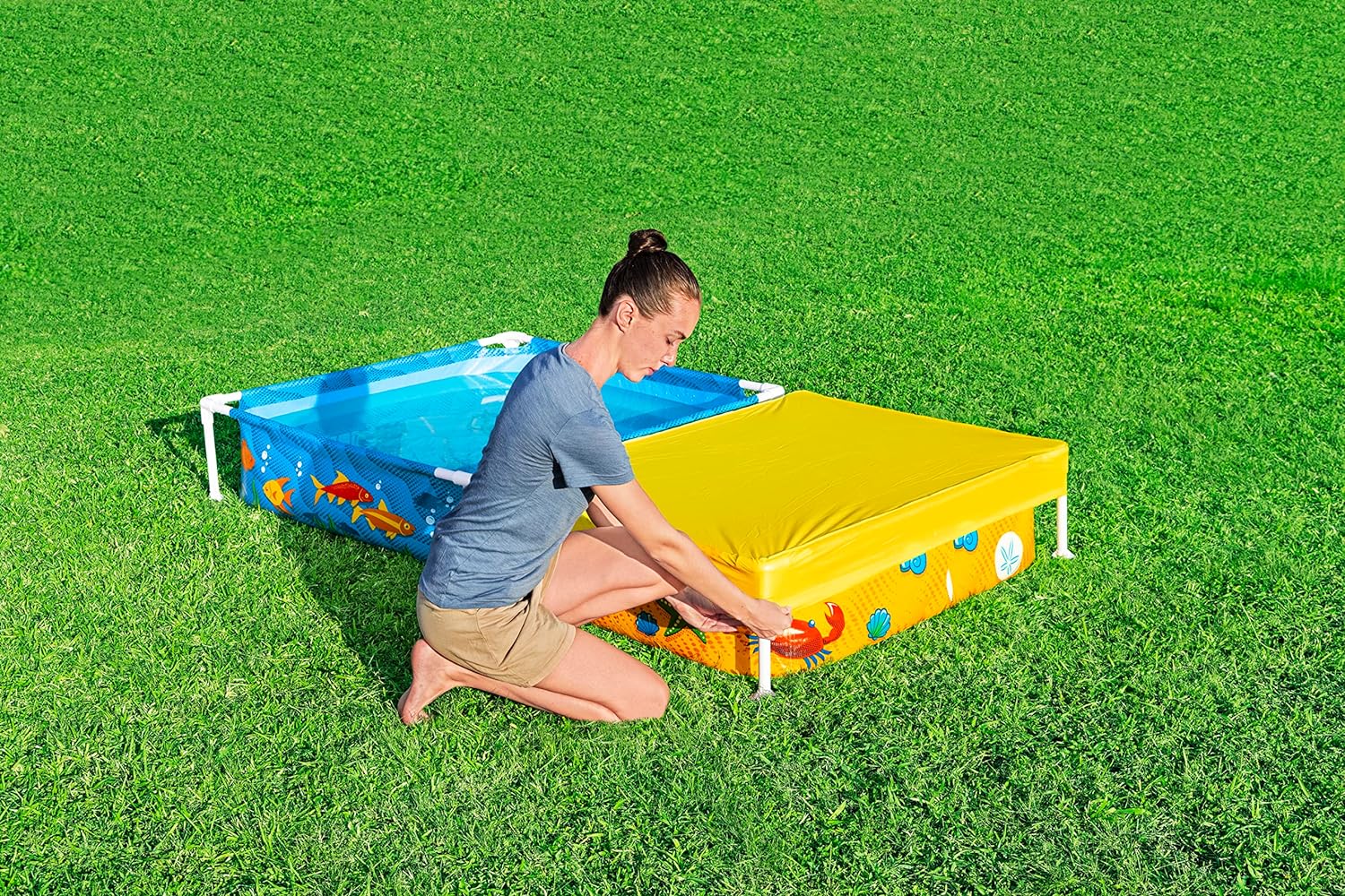 Bestway My First Frame Pool and Sandpit 2.13mx1.22mx30.5cm - Colorland Toys