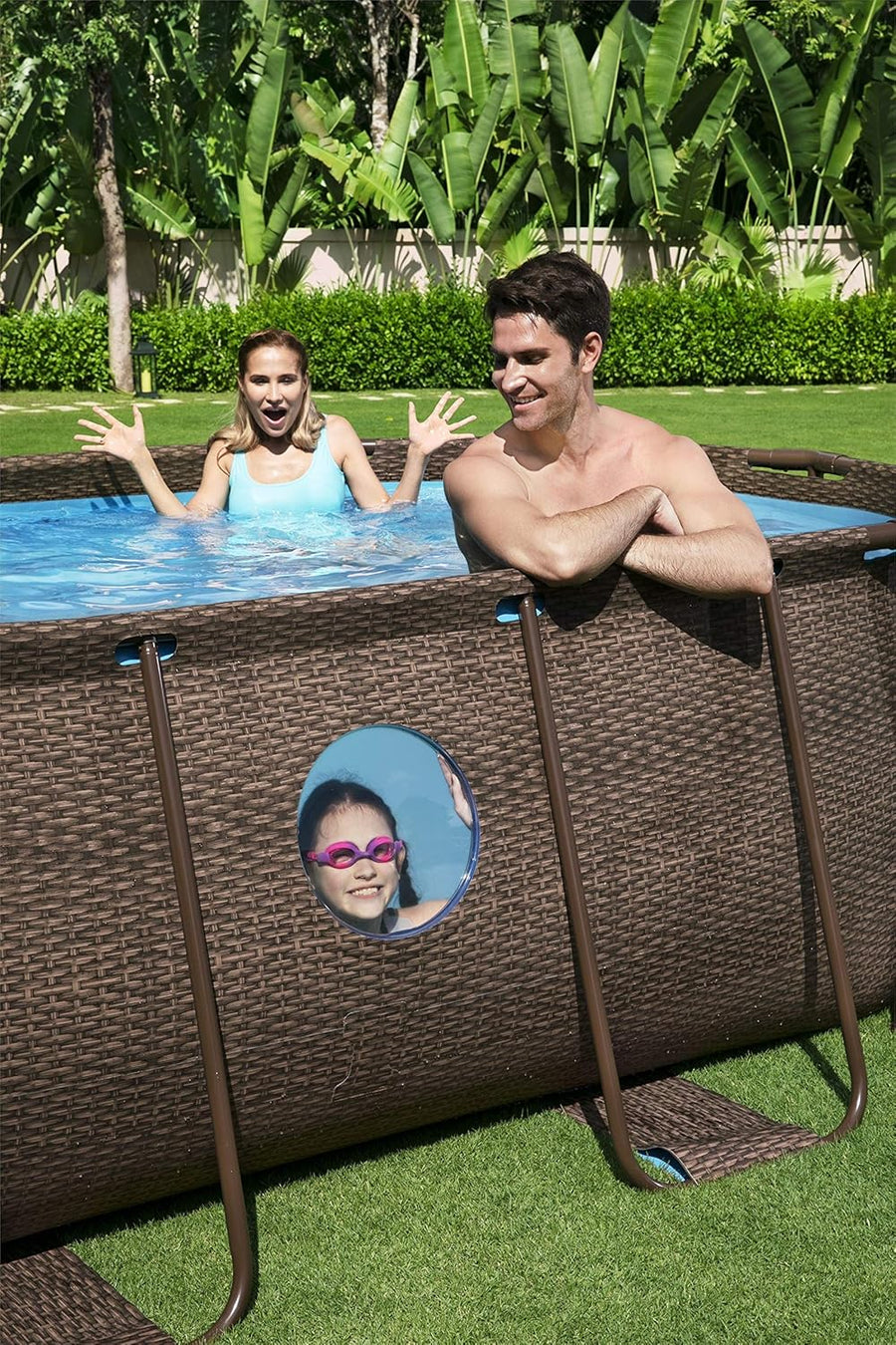 Bestway Oval Above Ground Pool With Swim Vista Porthole 5.49mx2.74mx1.22m 56716 — image 12