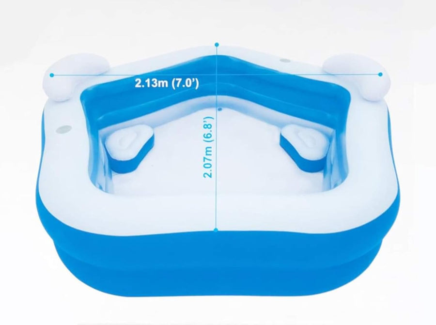 Bestway Pentagon Vinyl Family Fun Pool 2.13mx2.06mx69cm 54153 — image 2