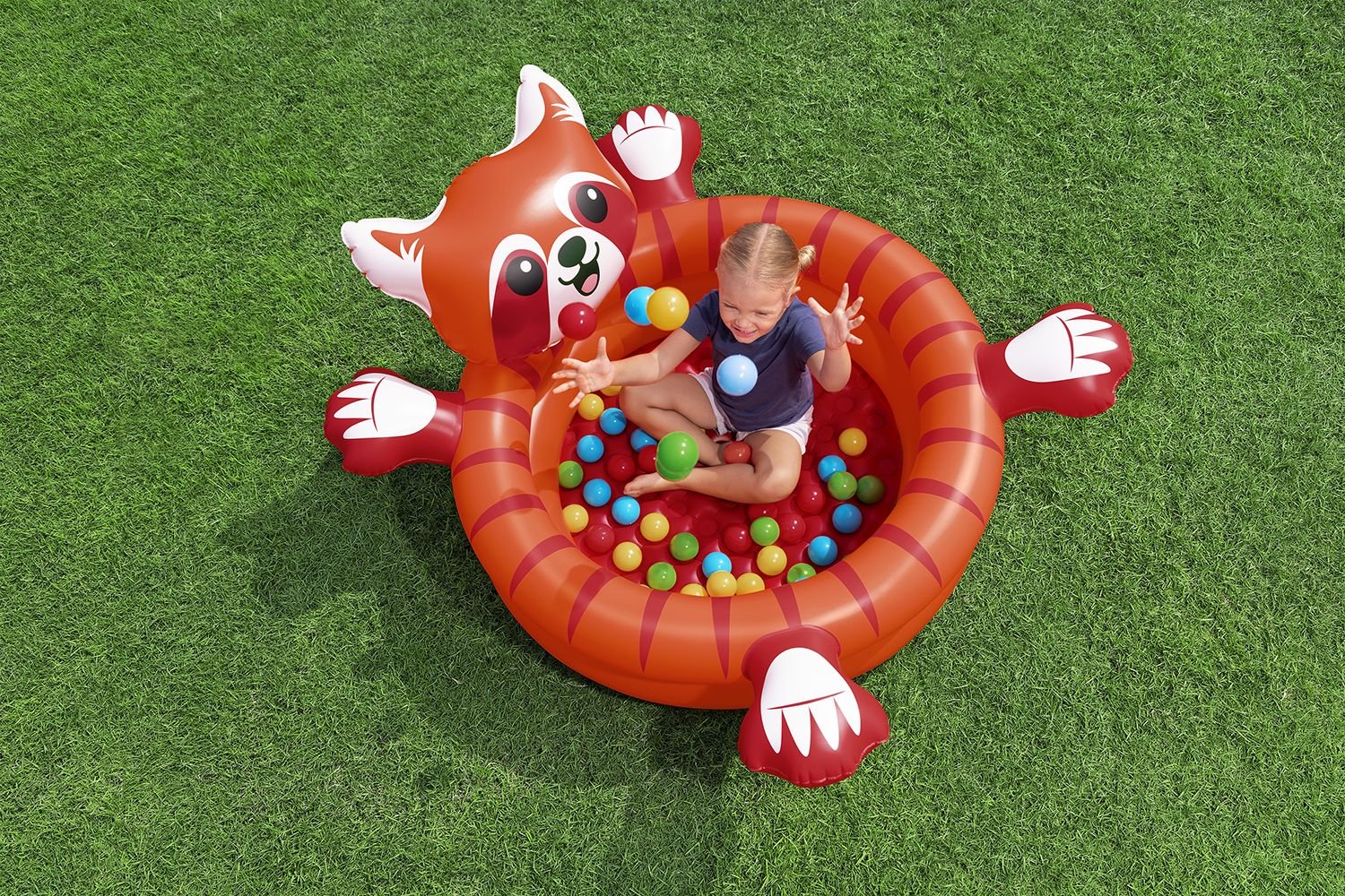 Bestway Playful Red Panda Ball Pit 107cm x 94cm x 58cm 52702 - Colorland Toys