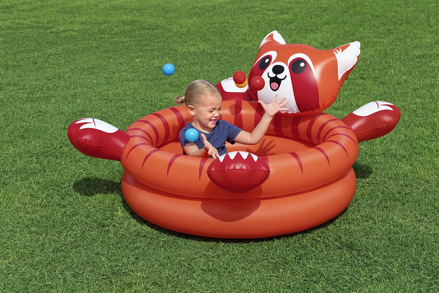 Bestway Playful Red Panda Ball Pit 107cm x 94cm x 58cm 52702 - Colorland Toys