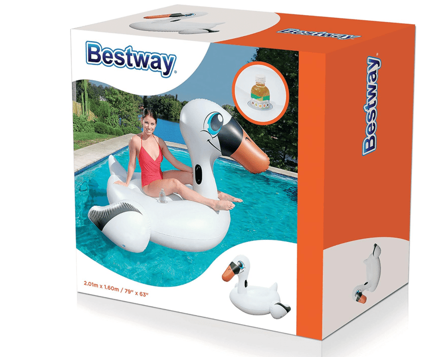 Bestway Pool Ride-on Jumbo Swan Zaina White 41109 — image 1