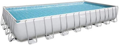 Bestway Power Steel Above Ground Rectangular Frame Pool (956x488x132cm) 56623 - Colorland Toys