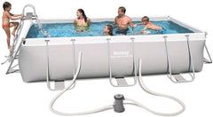 Bestway Power Steel Above Ground Rectangular Pool 4.04mx2.1mx1m 56441 - Colorland Toys