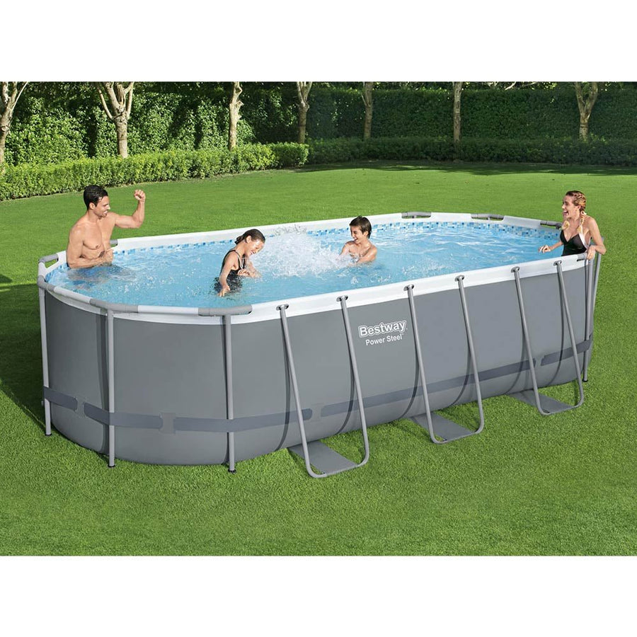 Bestway Power Steel Oval Above Ground Pool 5.49mx2.74mx1.22m 56710 — image 4