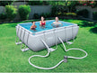 Bestway Power Steel Rectangular Frame Pool 2.82mx1.96mx84cm 56629