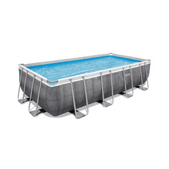 Bestway Power Steel Rectangular Frame Pool 4.88mx2.44mx1.22m 56996 - Colorland Toys