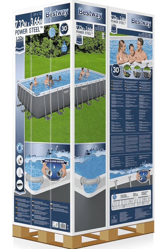 Bestway Power Steel Rectangular Frame Pool 7.32mx3.66mx1.32m 56475 — image 3