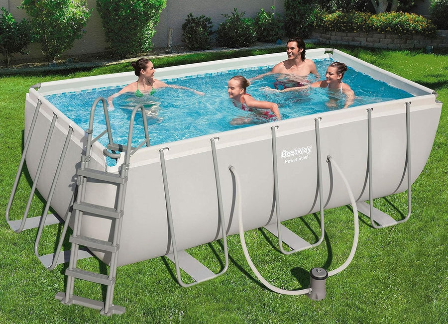 Bestway Above Ground Frame Pool Rectangular 4.12mx2.01x1.22m 56456 — image 2