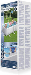 Bestway Above Ground Frame Pool Rectangular 4.12mx2.01x1.22m 56456