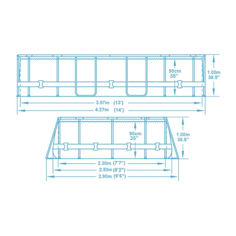 Bestway Power Steel Swim Vista Series II Frame Pool Oval 4.27mx2.50mx1m 56714 — image 14