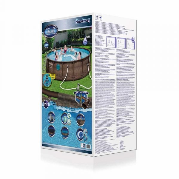 Bestway Power Steel Swim Vista Series II Round Pool 4.88mx1.22m - Colorland Toys