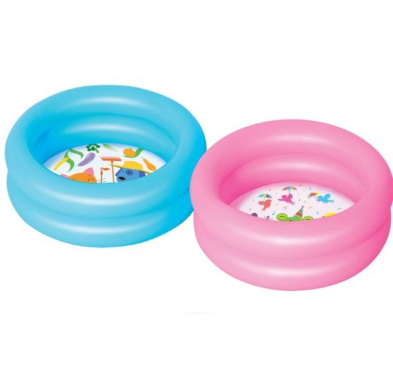 Bestway Round 2 Ring Kiddie Pool 61cmx15cm Assorted 51061 — image 1