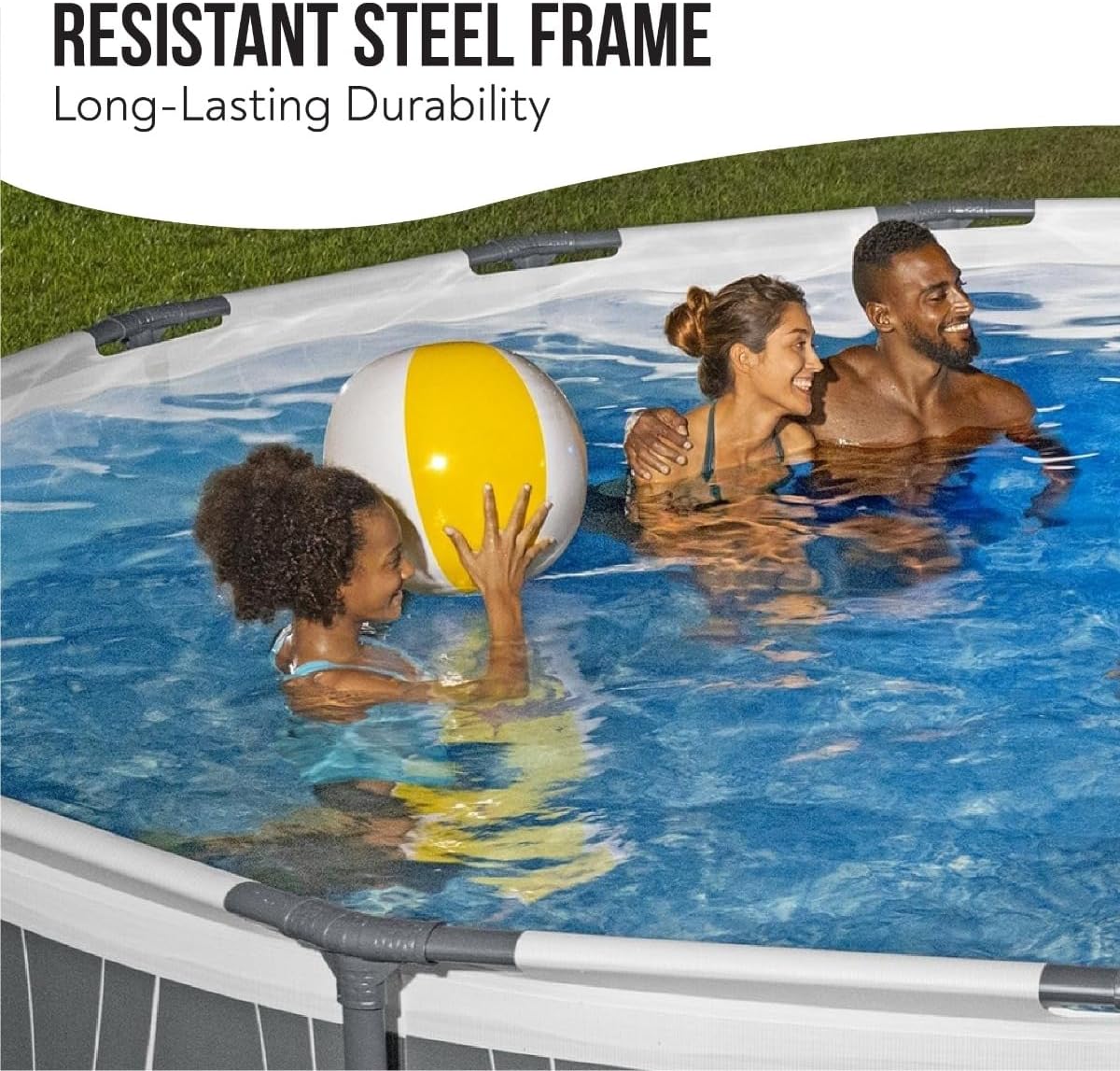 Bestway Steel Pro Max Led 15x42 Round Pool Set 4.57m x 1.07m 561GD - Colorland Toys