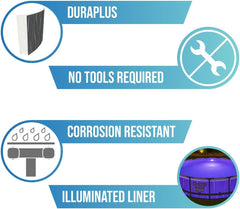 Bestway Steel Pro Max Led 15x42 Round Pool Set 4.57m x 1.07m 561GD - Colorland Toys