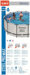 Bestway Steel Pro Max Round Frame Pool 3.66m x 1.22m 56420 - Colorland Toys