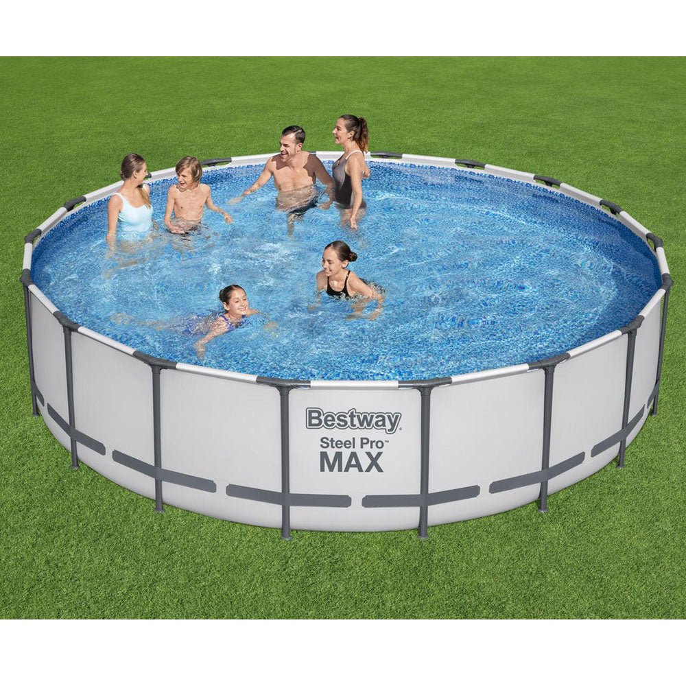 Bestway Steel Pro Max Round Frame Pool 5.49m x 1.22m 56462 - Colorland Toys