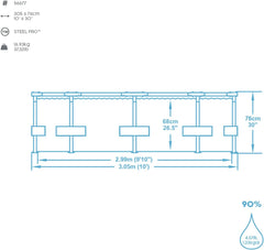 Bestway - Steel Pro Pool 305x76cm 56677/56677N - Colorland Toys