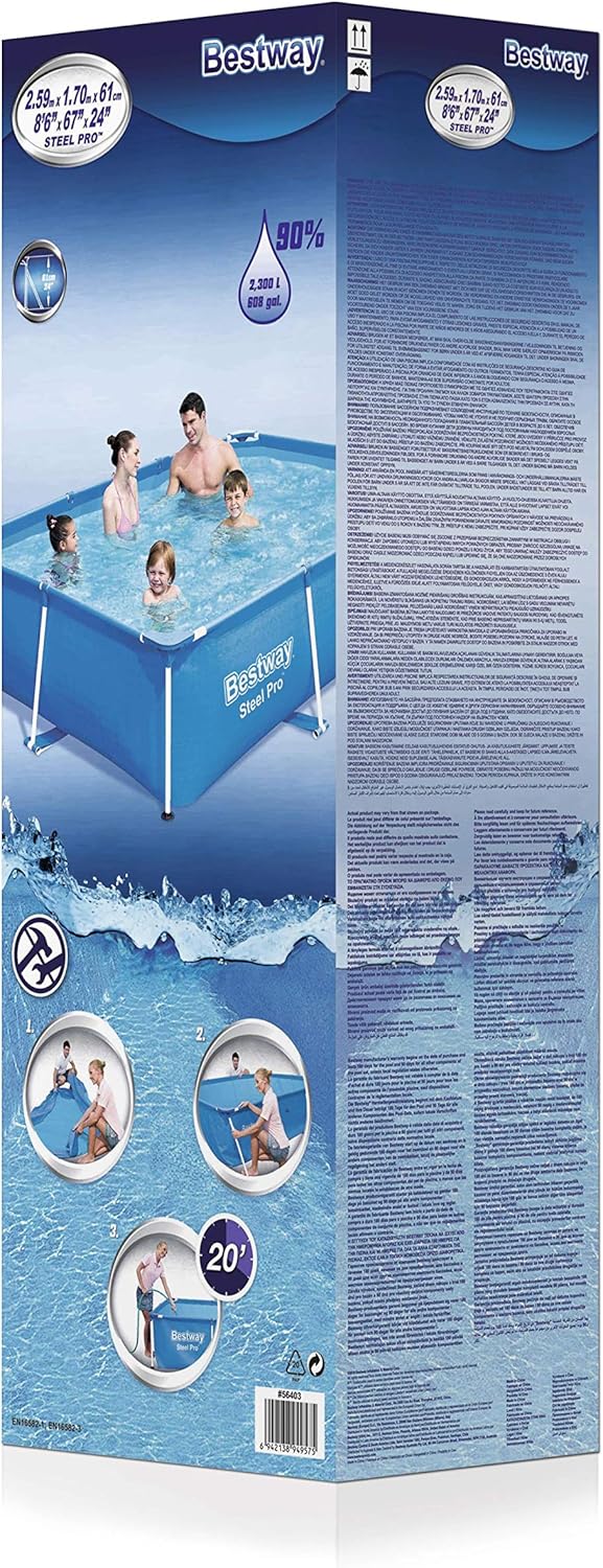 Bestway Steel Pro Rectangular Deluxe Frame Pool 3mx2.01mx66cm 56411 — image 7