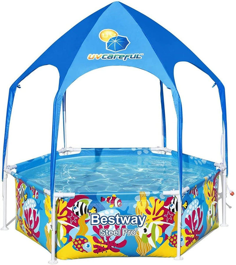 Bestway Steel Pro UV Careful Splash - in - Shade Play Pool 1.83mx51cm 5618T - Colorland Toys