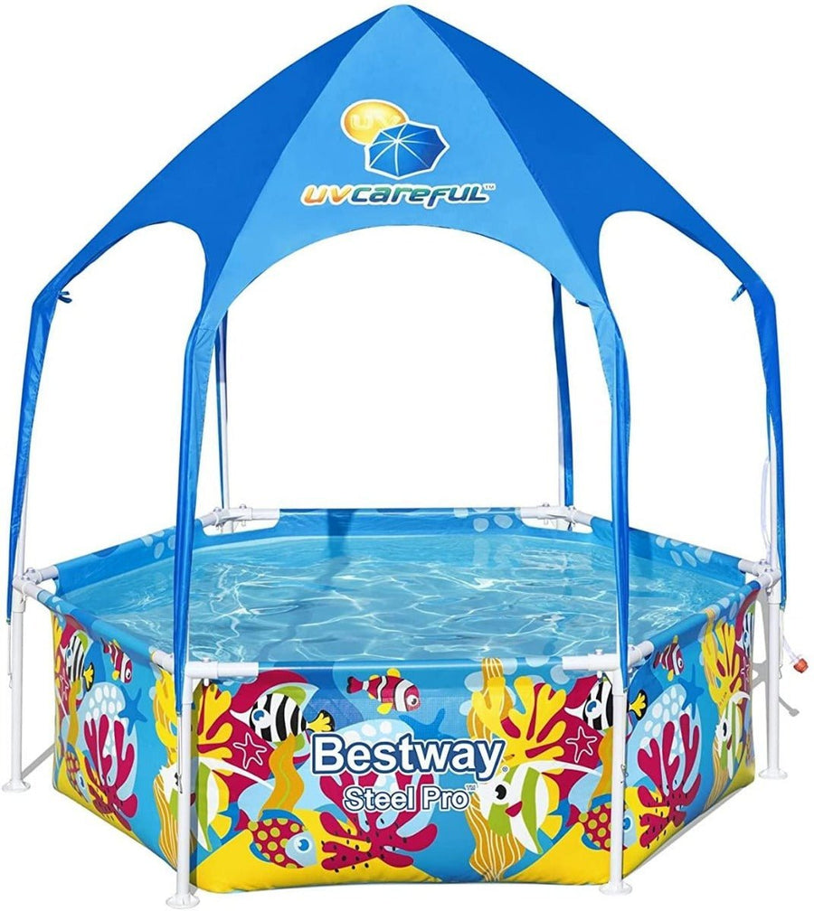 Bestway Steel Pro UV Careful Splash-in-Shade Play Pool 1.83mx51cm 5618T