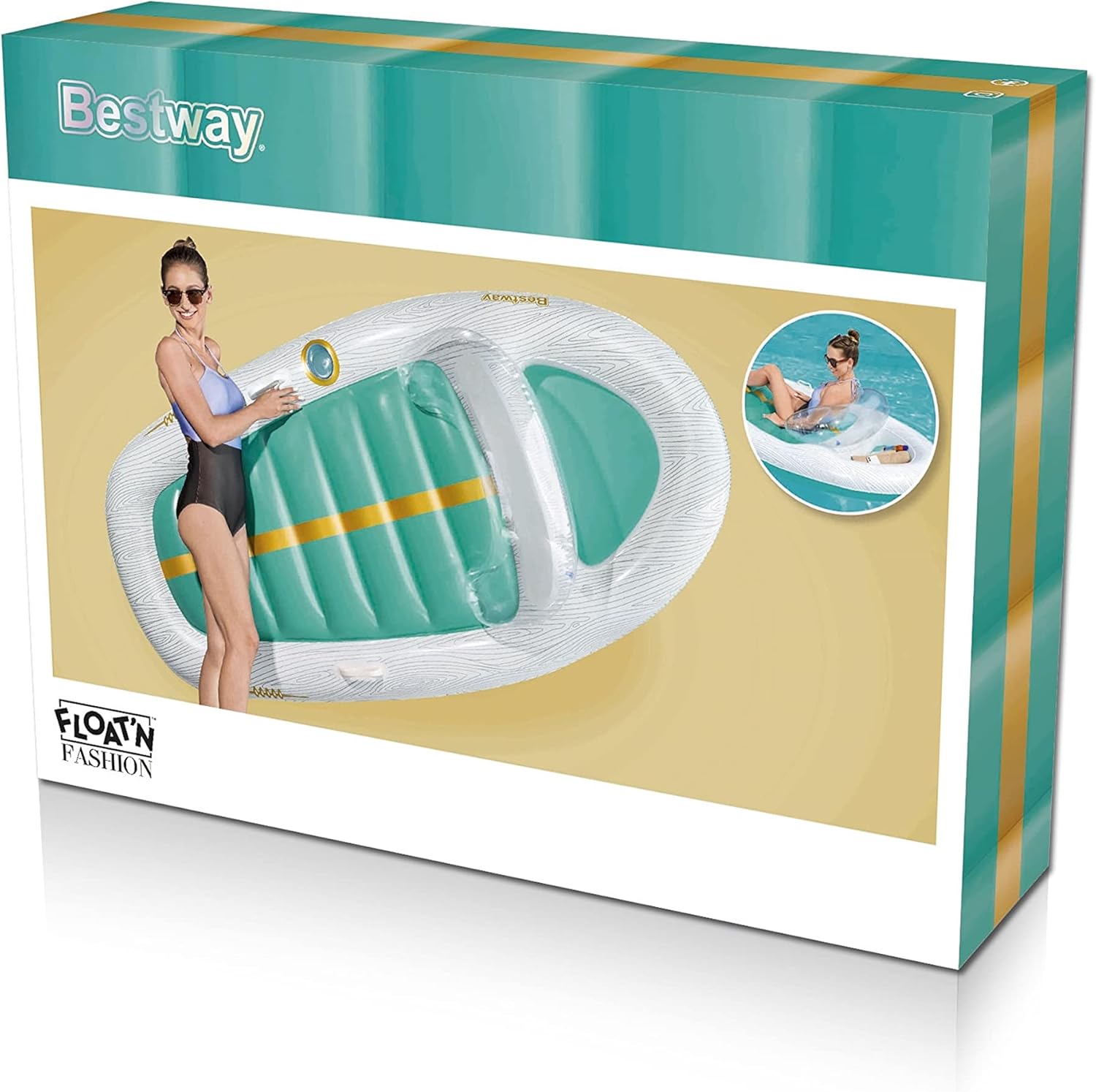 Bestway Vacation Yacht Lounge 2.16m x 1.17m 43650 - Colorland Toys