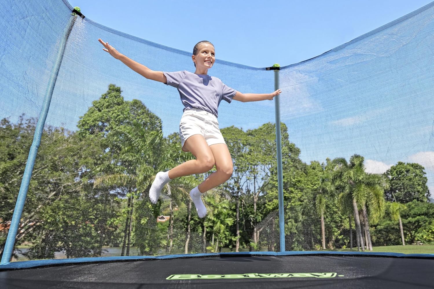 Bestway Xtrem Air Trampoline 12 - Feet 3.66m x 2.78m 59104 - Colorland Toys