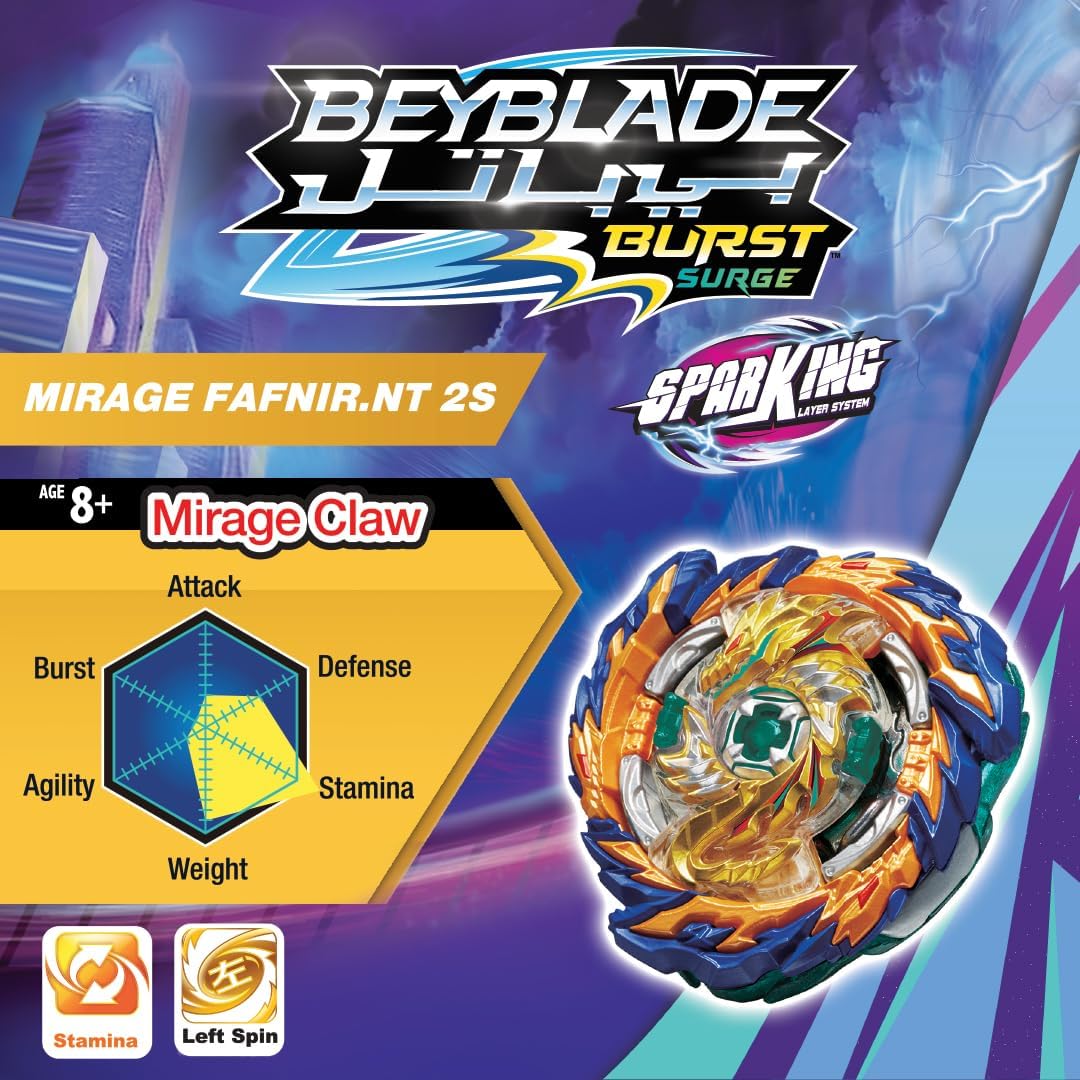 Beybattle Beyblade Mirage Fafnir BB - 167 - T - Colorland Toys