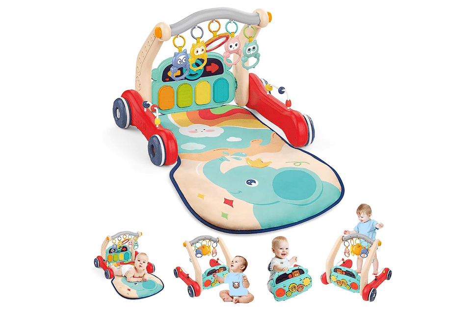 Bibi - Inn 2 In 1 Piano Rack & Walker B10532/6013 - Colorland Toys