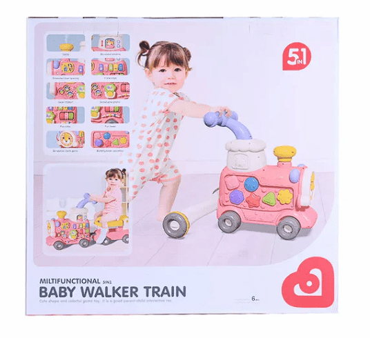 Bibi - Inn Multifunctional 5 - in - 1 Baby Walker Train B11527/6065 - Colorland Toys