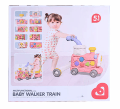 Bibi - Inn Multifunctional 5 - in - 1 Baby Walker Train B11527/6065 - Colorland Toys