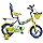 Bicycle 12 BDF Yellow/Blue — image 1