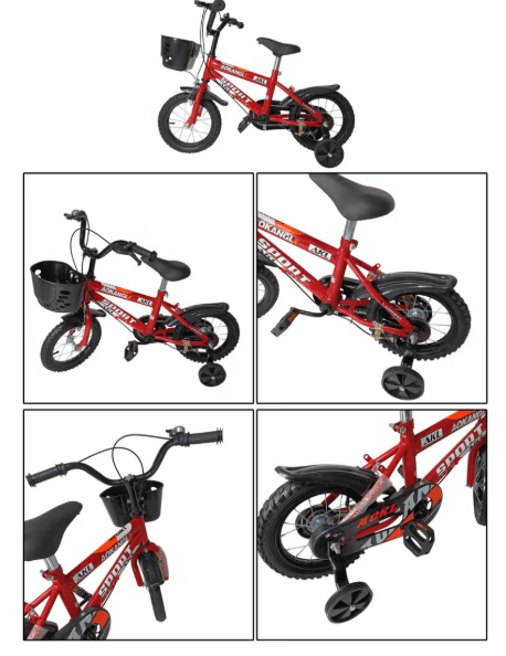 Bicycle 12inch Red 100 - 2 - 12 - Colorland Toys