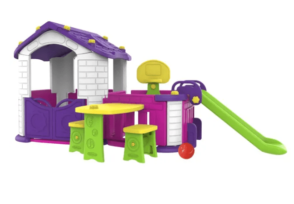 Big Playhouse with 3 Play Activities Pink CHD356 - Colorland Toys