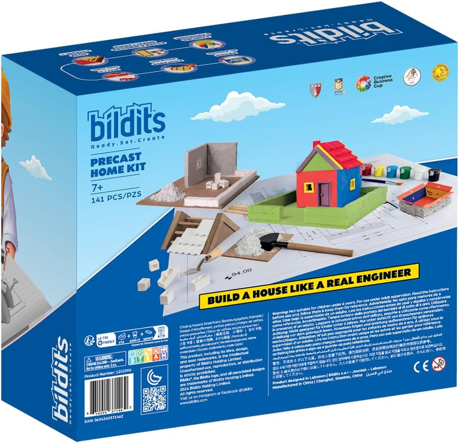 Bildits Precast Home Kit – 220-Piece DIY Construction Toy (Ages 8+) — image 4