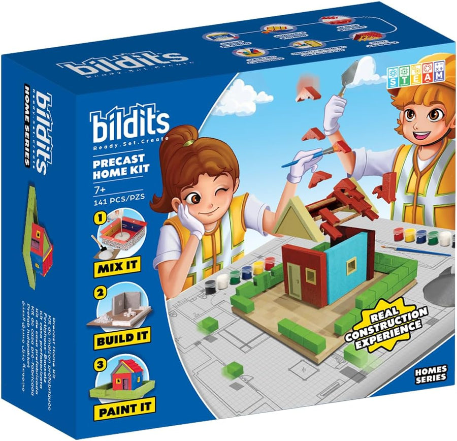 Bildits Precast Home Kit – 220-Piece DIY Construction Toy (Ages 8+) — image 2