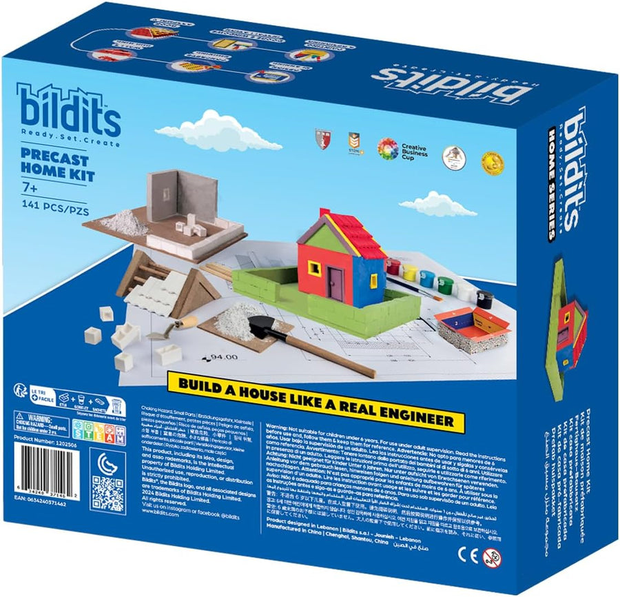 Bildits Precast Home Kit – 220-Piece DIY Construction Toy (Ages 8+) — image 5