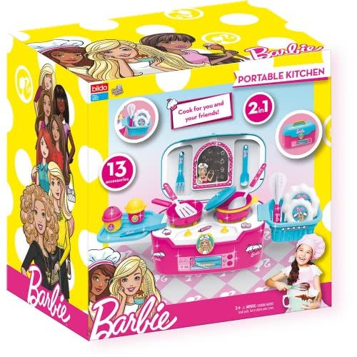 Bildo Barbie 2 - in - 1 Portable Kitchen 2103 - Colorland Toys